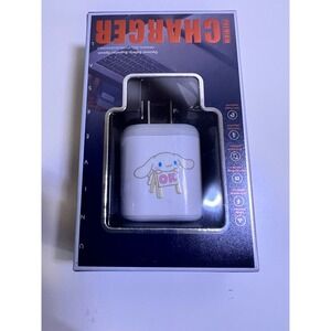 Sanrio‎ OS Cinnamoroll Wall Charger White Kawaii Travel Adapter USB Power Block